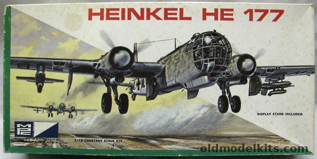 MPC 1/72 He-177 A-5 Grief with HS-293 Guided Missiles (Airfix), 1200-200 plastic model kit